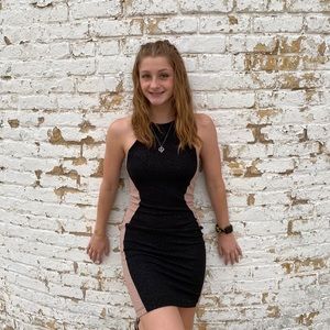 Sparkly black and gold dress